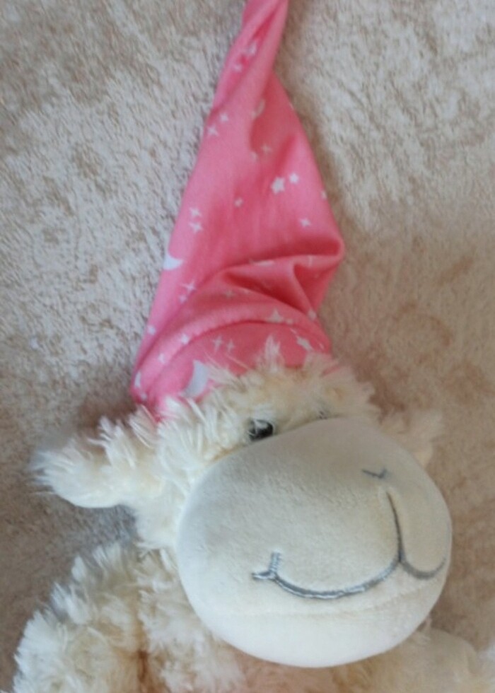 Peluş oyuncak kuzucuk uyku arkadasi - Görsel 5