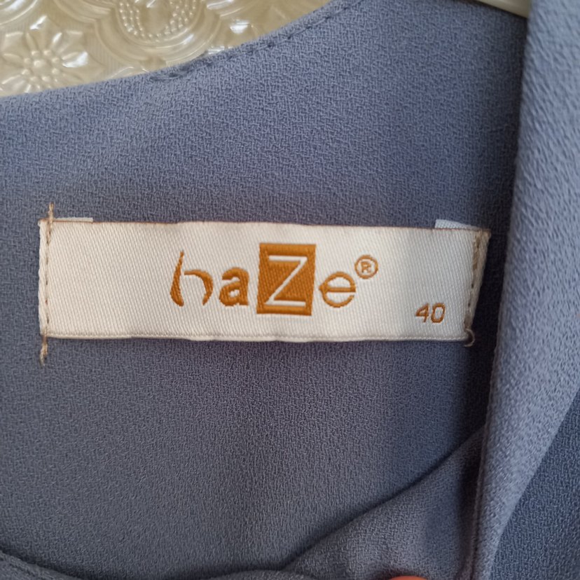 Gri Uzun Kollu Dökümlü Kadın Elbise - Görsel 4