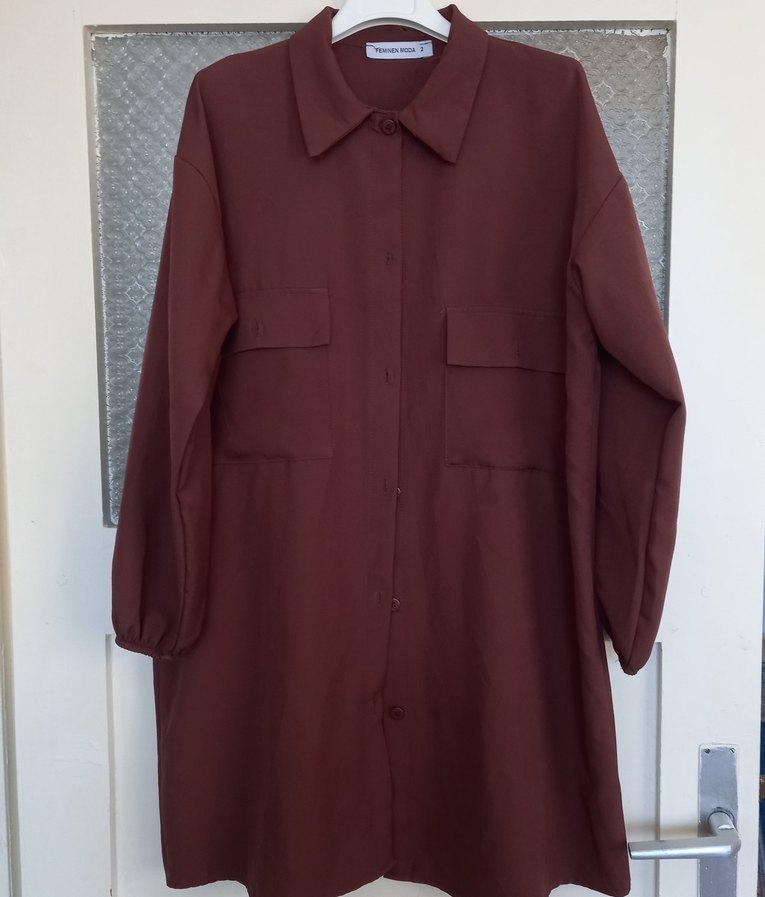 Diger aci kahve gömlek - Görsel 2