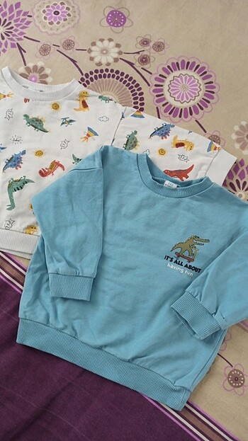 1 Yaş Beden çeşitli Renk Erkek bebek sweatshirt 