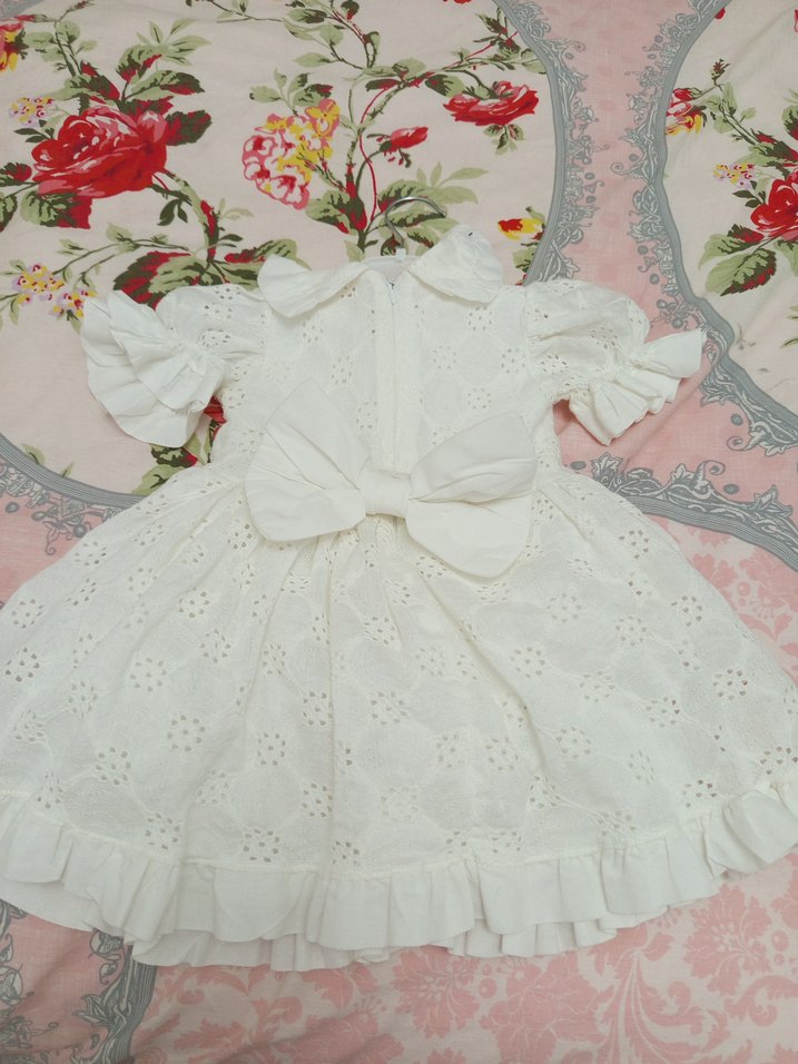 fisto elbise doğum günu elbisesi bebe yaka - Görsel 3