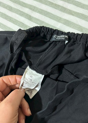 Siyah Hamile taytı , Normal Boy, Bel Tokalı - Görsel 2