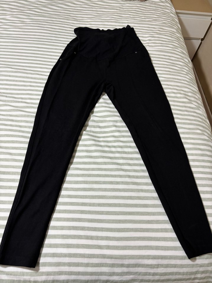 Siyah Hamile taytı , Normal Boy, Bel Tokalı - Görsel 5