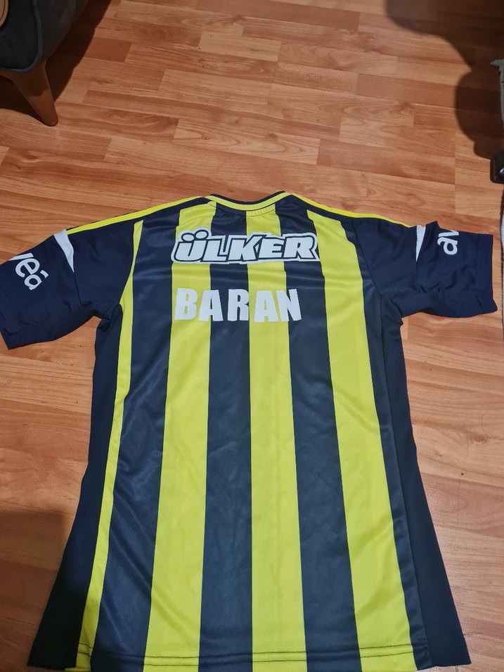 Erkek Sarı-Lacivert Baskılı Spor Forma - Görsel 2