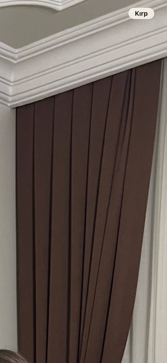 Fon perde acı kahve 4 adet - Görsel 5