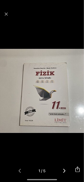 Limit 11. Sınıf fizik soru bankası