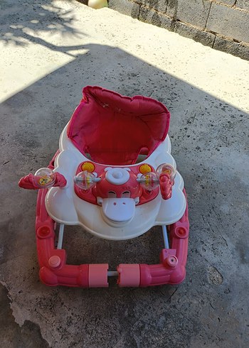 Renkli Pembe Bebek Yürüteci