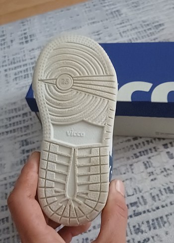 25 Beden Erkek Çocuk Kot Kumaşlı Mavi Spor Ayakkabı
