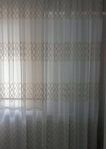 Altın Yaldızlı Tül Perde - Görsel 4