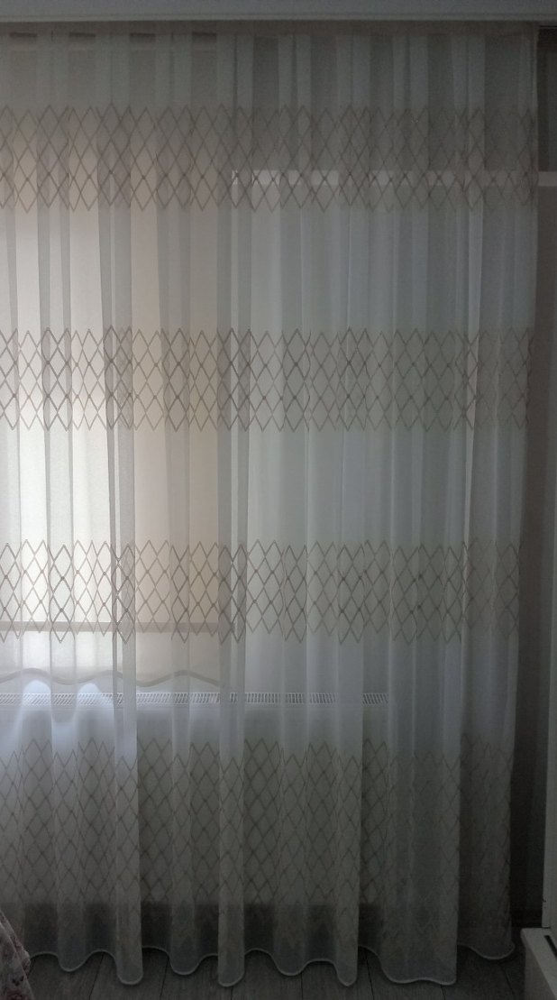 Altın Yaldızlı Tül Perde - Görsel 4