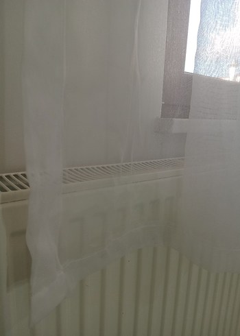 Beyaz Şeffaf Modern Perde - Görsel 2