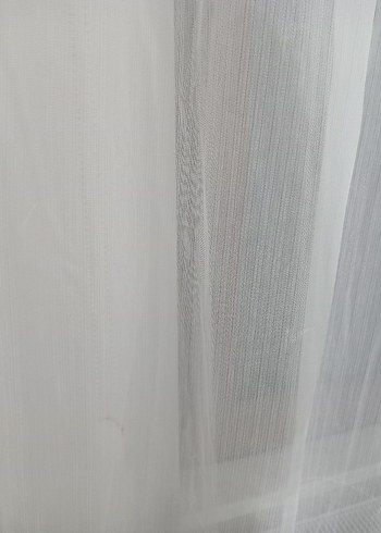 Beyaz Düz Tül Perde - Görsel 2