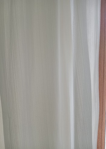 Beyaz Düz Tül Perde - Görsel 2