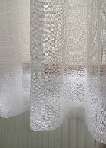 Beyaz Düz Tül Perde - Görsel 2