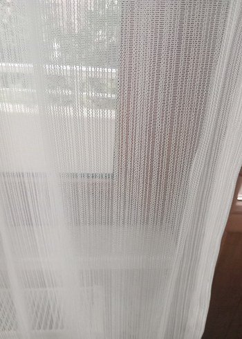 Beyaz Şeffaf Tül Perde - Görsel 2
