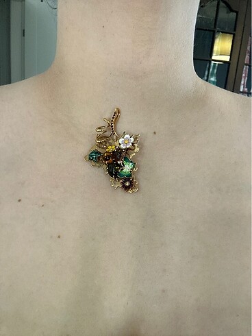 Beden çeşitli Renk Swarovski Taşlı Kolye