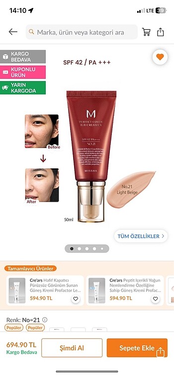 Missha bb krem