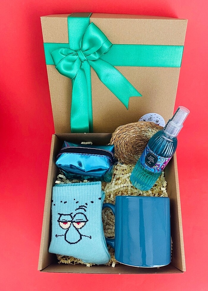 Mavi konsept hediye kutusu - Görsel 3