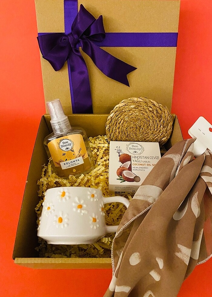 Papatya kupalı hediye kutusu - Görsel 2