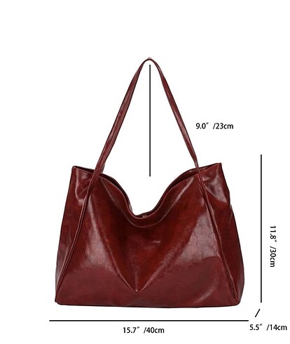  Beden Shein Cherry Red Çanta