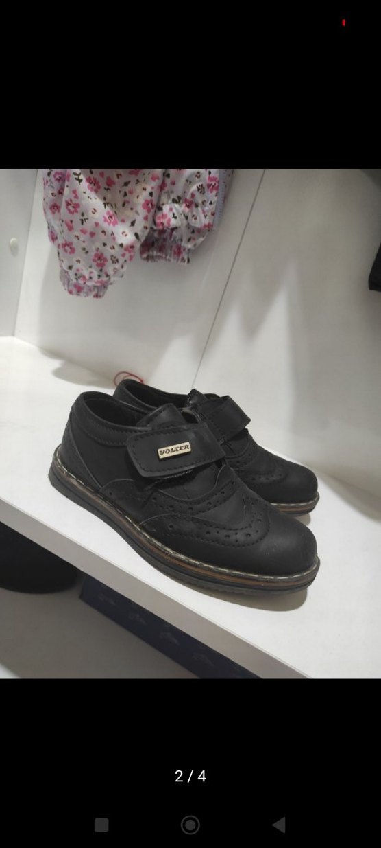 Çocuk Siyah Cırtlı Özel Gün Ayakkabısı - Görsel 2