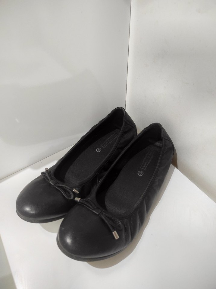 Siyah Tokalı Kadın Topuklu Babet - Görsel 2