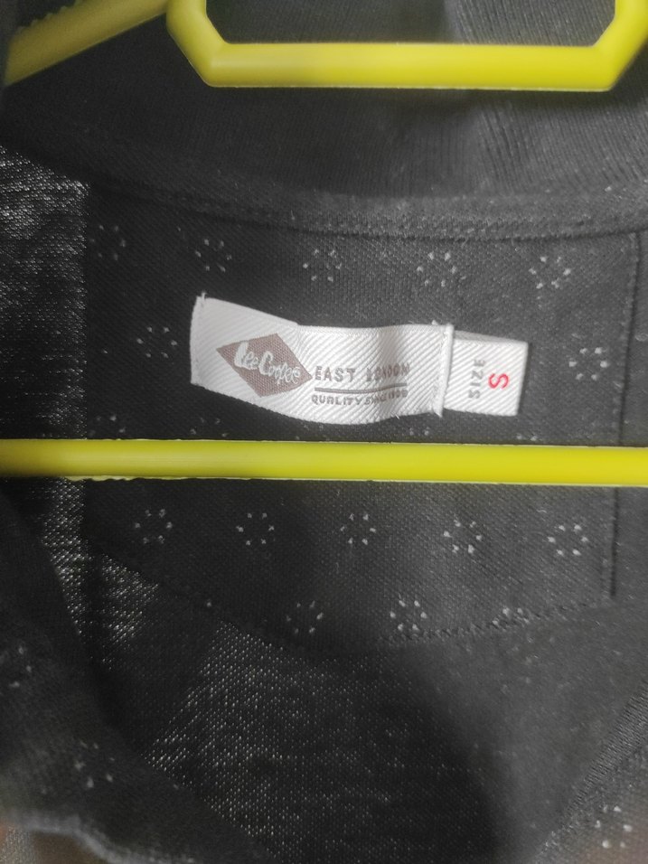 Erkek Siyah Kısa Kollu Keten Polo Tişört - Görsel 2