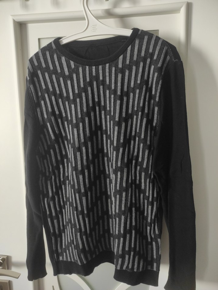 Gri Örgü Kadın Uzun Kollu Kazak - Görsel 3