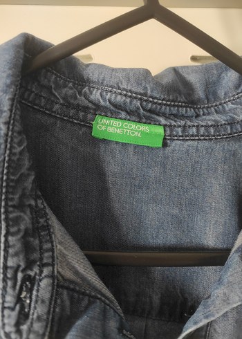 Uzun Kollu, Kemerli Midi Kot Elbise - Görsel 3