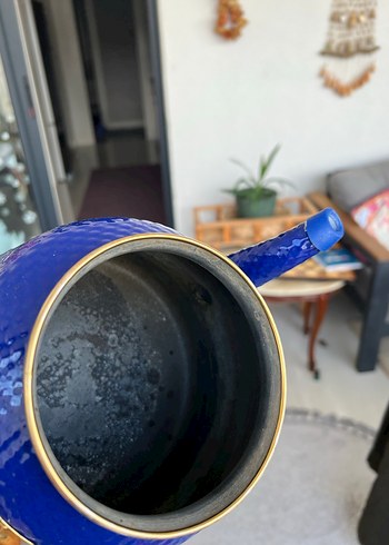 Koyu Mavi Desenli Çaydanlık Seti - Görsel 6