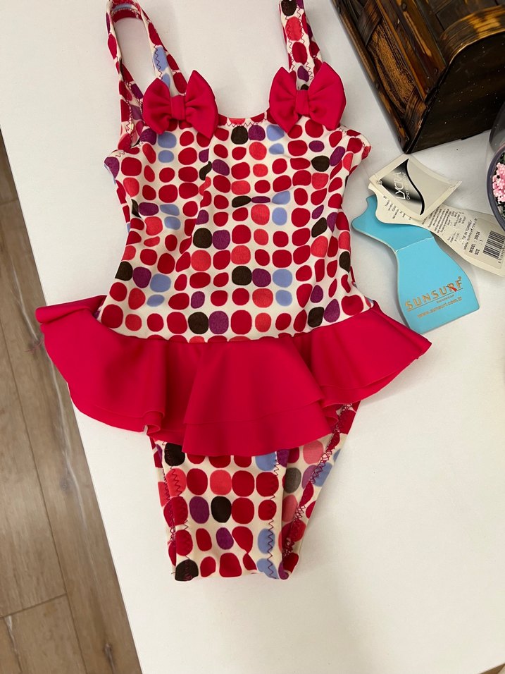 Kız Çocuk Puantiyeli  Mayo - Görsel 2