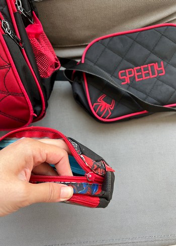 Kırmızı Örümcek Adam Okul Çantası Seti - Görsel 9