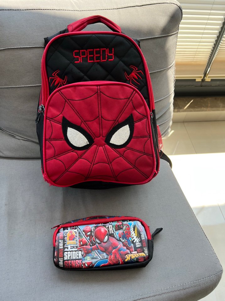Kırmızı Örümcek Adam Okul Çantası Seti - Görsel 2