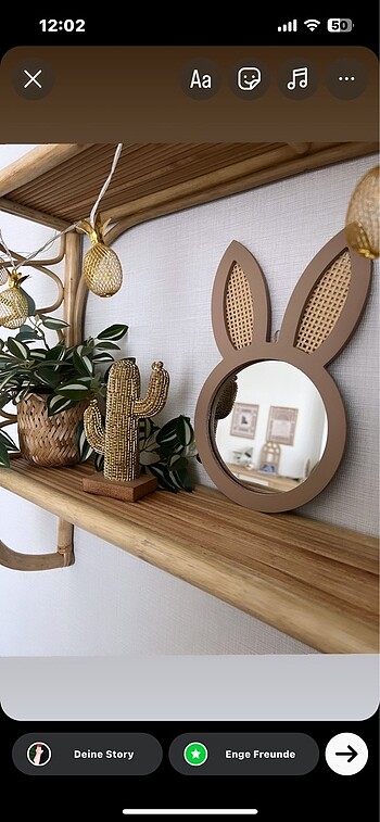  Beden Tavşan Hazeran Rattan Bambu ayna pinterest
