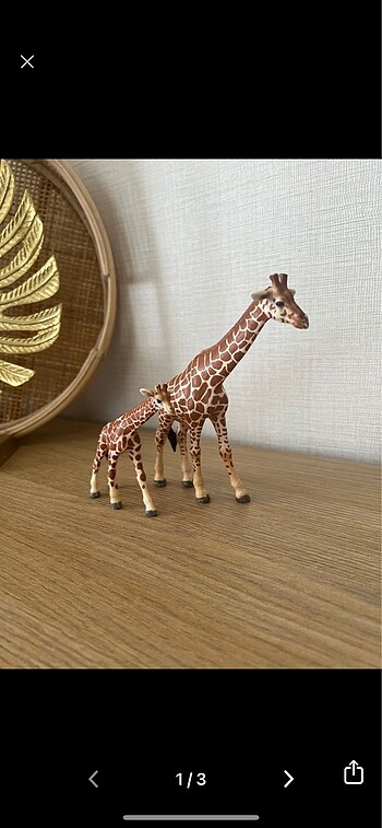 Schleich zürafa ve yavrusu