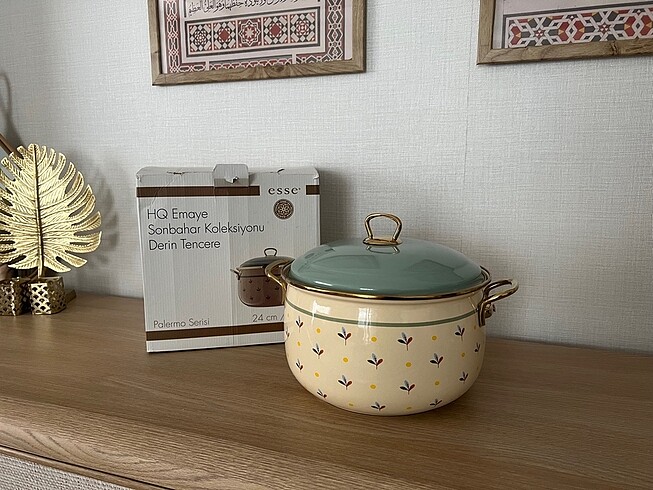 Esse Emaye Esse Yoğurt tenceresi 24 cm 6 Litre