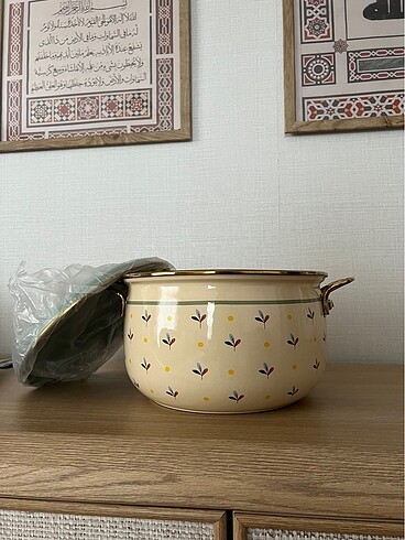  Beden Emaye Esse Yoğurt tenceresi 24 cm 6 Litre