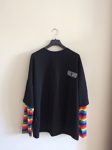 Only Love Rainbow Kol Oversize Sweat