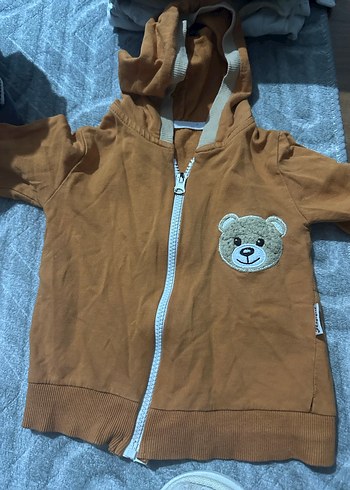 Erkek Çocuk Siyah Fermuarlı Kapüşonlu Sweatshirt - Görsel 2