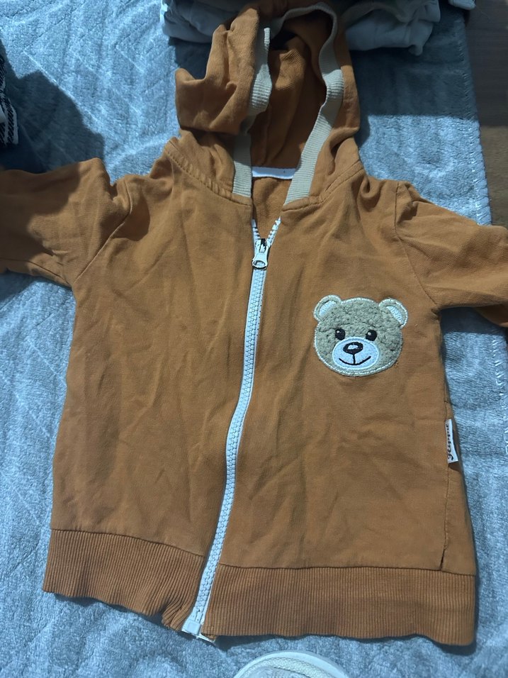 Erkek Çocuk Siyah Fermuarlı Kapüşonlu Sweatshirt - Görsel 2