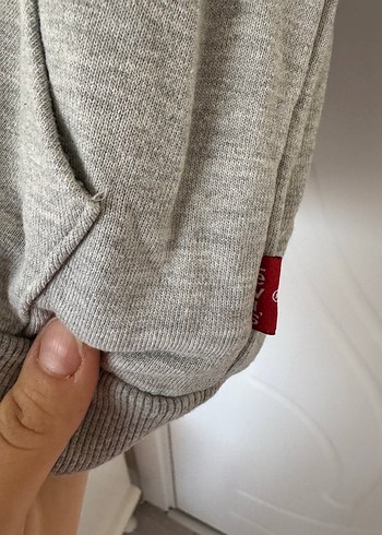 Levi's Erkek Kapüşonlu Gri Sweatshirt - Görsel 4