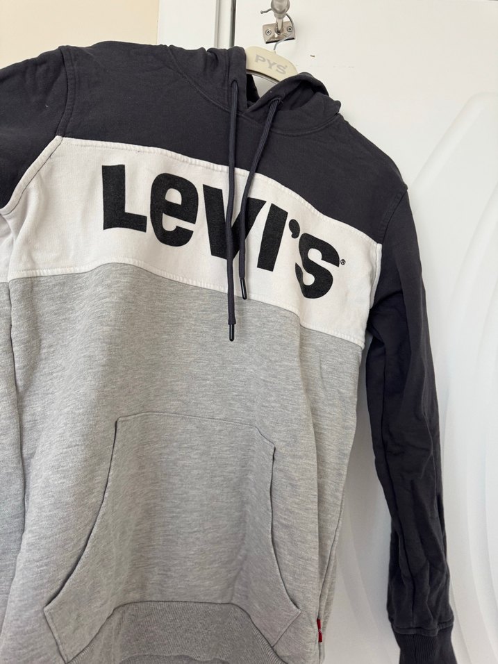 Levi's Erkek Kapüşonlu Gri Sweatshirt - Görsel 3