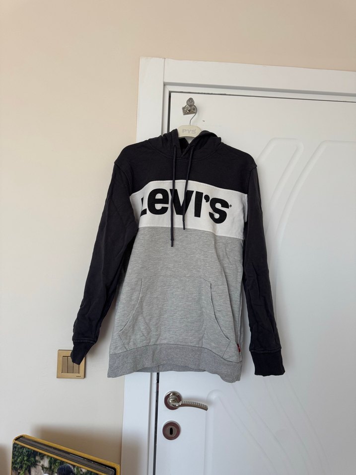 Levi's Erkek Kapüşonlu Gri Sweatshirt - Görsel 2
