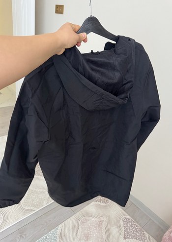 Erkek Siyah Fermuarlı yağmurluk pardüsü - Görsel 5