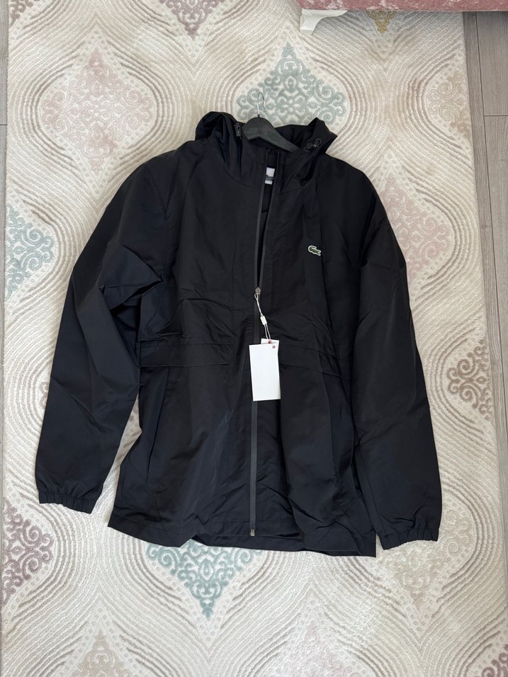 Erkek Siyah Fermuarlı yağmurluk pardüsü - Görsel 2