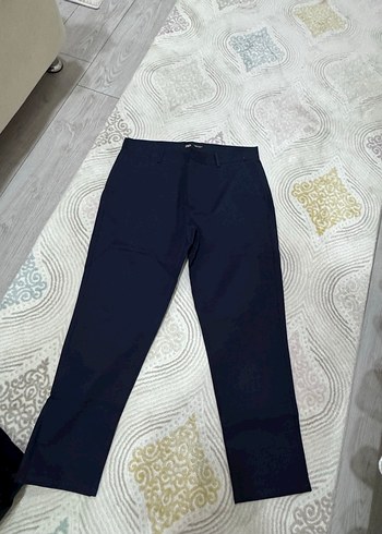 Kadın Lacivert Regular Fit Kumaş Pantolon - Görsel 2