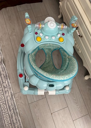 Prego Mavi Bebek Yürüteci, Ayarlanabilir Yükseklik müzikli - Görsel 9