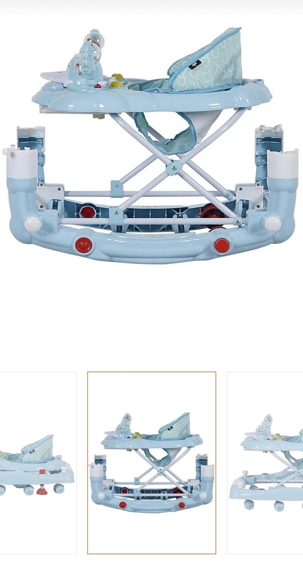 Prego Mavi Bebek Yürüteci, Ayarlanabilir Yükseklik müzikli - Görsel 3