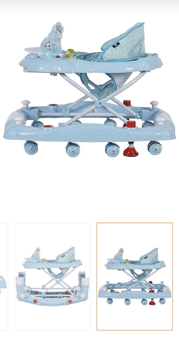 Prego Mavi Bebek Yürüteci, Ayarlanabilir Yükseklik müzikli - Görsel 2