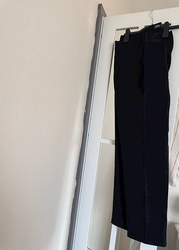 Siyah Midi Kumaş erkek zara Pantolon - Görsel 2